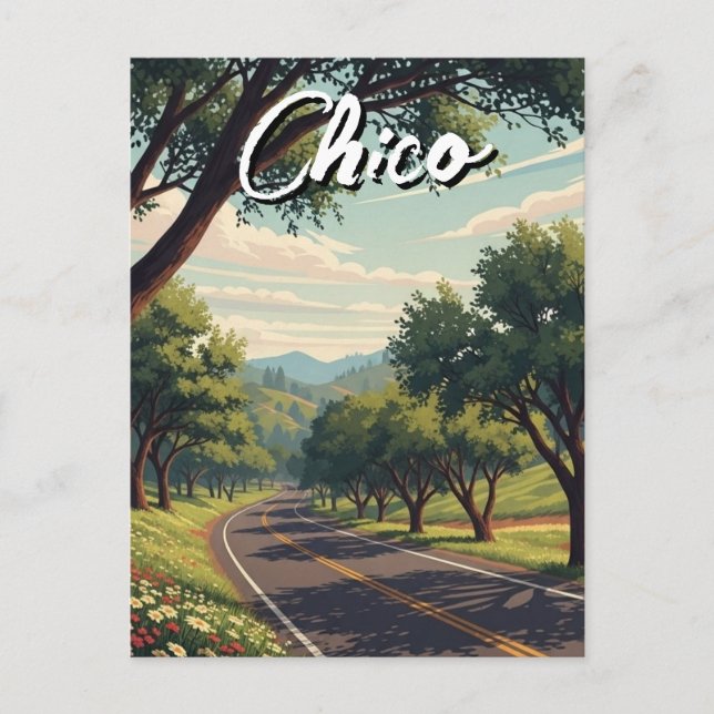 Chico California Travel Postcard (Front)