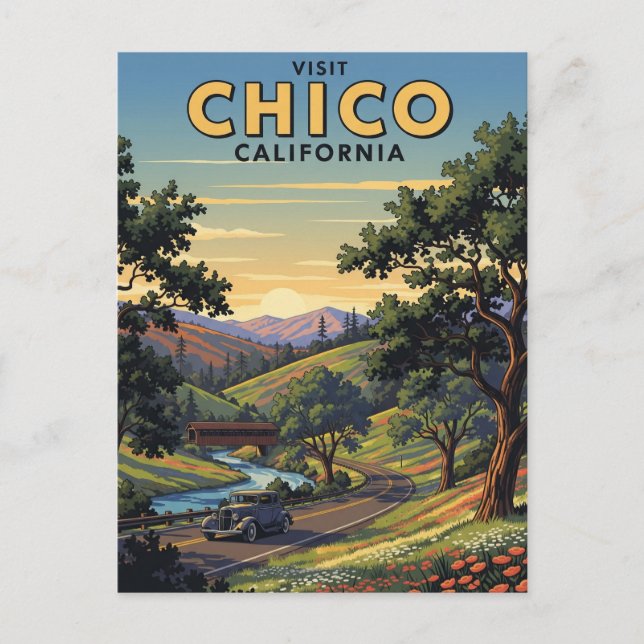 Chico California Travel Postcard (Front)