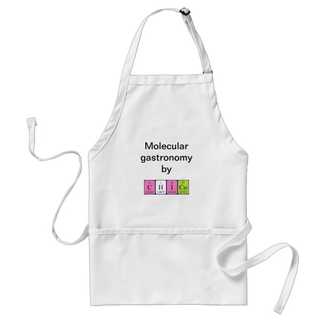 Chico periodic table name apron (Front)