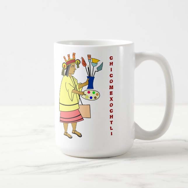 Chicomexochtli patron god of artistS Mug (Right)