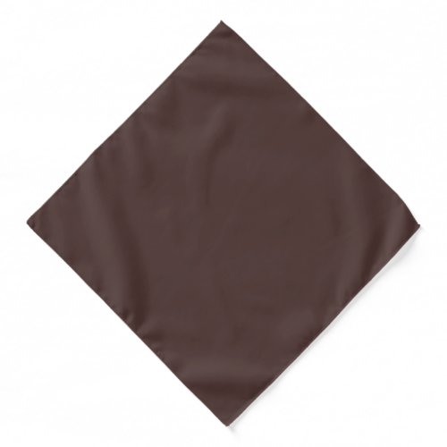 Chicory Coffee Solid Color Print Neutral Brown Bandana