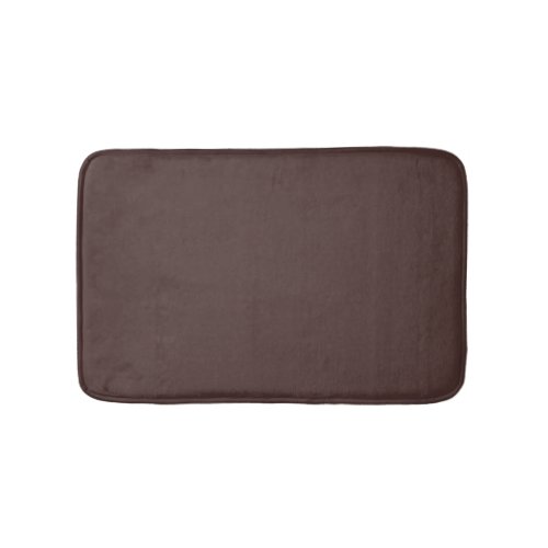 Chicory Coffee Solid Color Print Neutral Brown Bath Mat