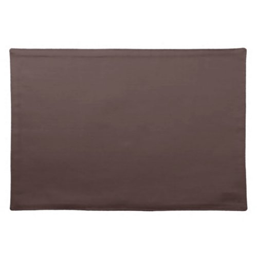 Chicory Coffee Solid Color Print Neutral Brown Cloth Placemat