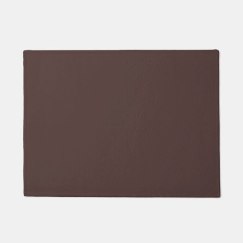 Chicory Coffee Solid Color Print Neutral Brown Doormat