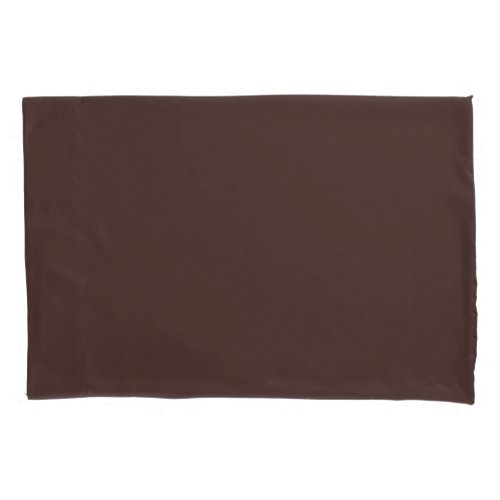 Chicory Coffee Solid Color Print Neutral Brown Pillow Case