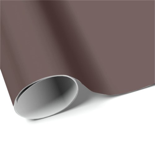 Chicory Coffee Solid Color Print Neutral Brown Wrapping Paper