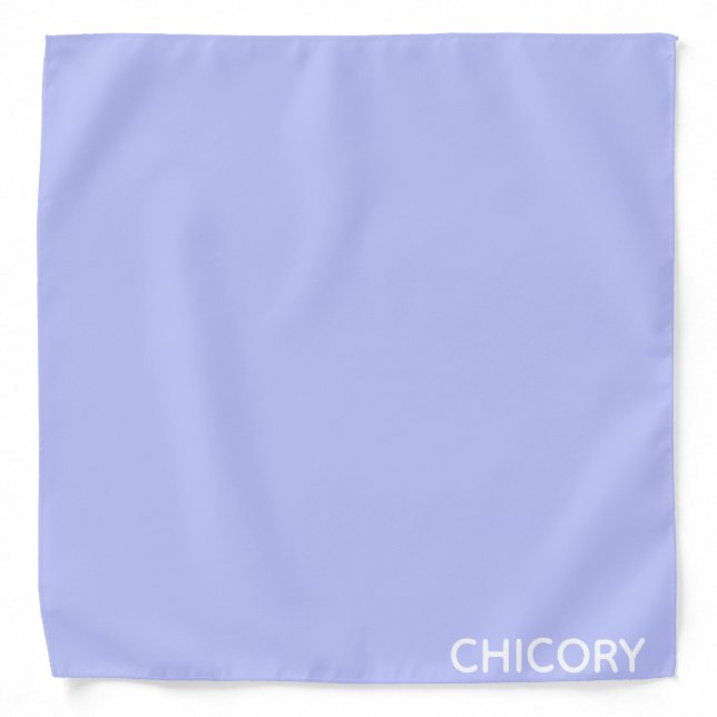 Chicory Flower blue color name Bandana (Front)