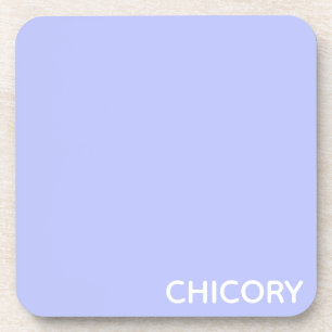 Chicory Flower blue color name Beverage Coaster