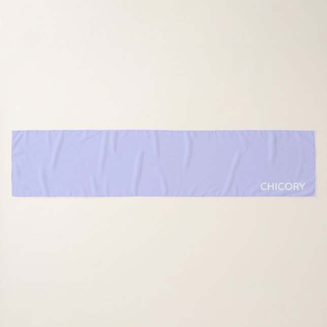 Chicory flower blue color name scarf (Front (Horizontal))