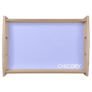 Chicory flower blue color name serving tray