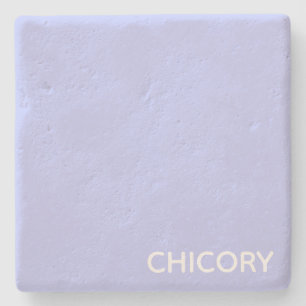 Chicory flower blue color name stone coaster