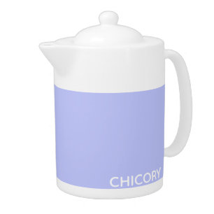Chicory Flower blue color name Teapot