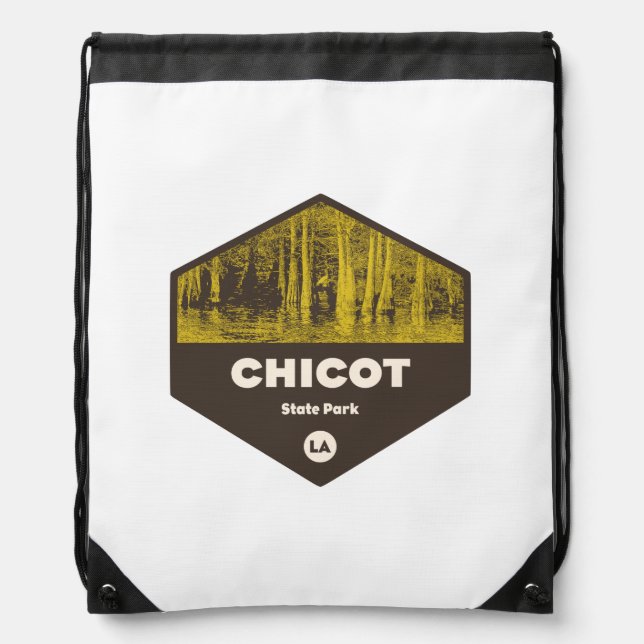 Chicot State Park Louisiana Drawstring Bag (Front)