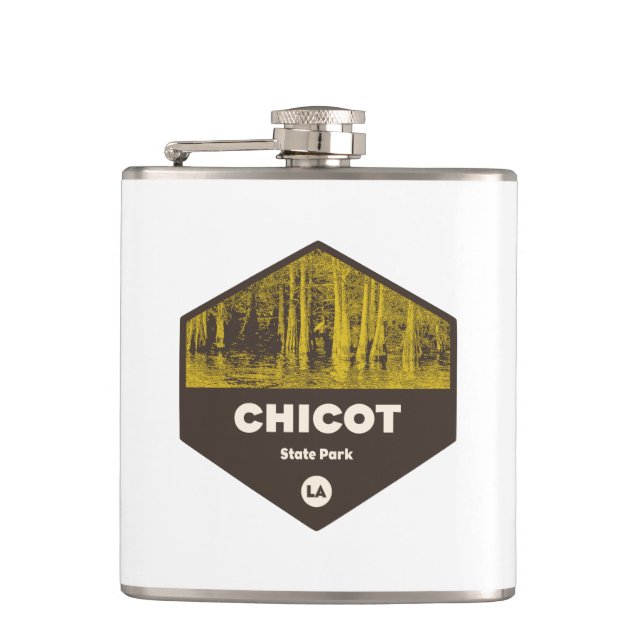 Chicot State Park Louisiana Flask (Front)
