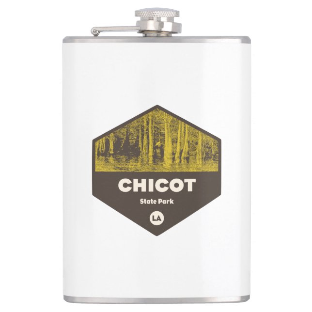 Chicot State Park Louisiana Flask (Front)