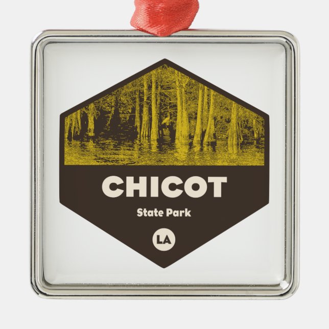 Chicot State Park Louisiana Metal Ornament (Front)