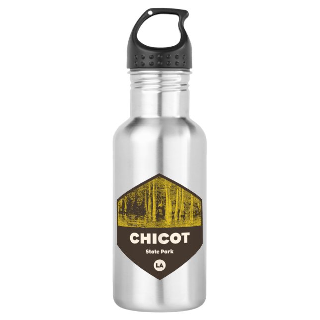 Chicot State Park Louisiana Stainless Steel Water Bottle (Front)