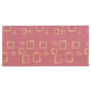 ChicPink Monogram Geometric USB Swivel Flash Drive