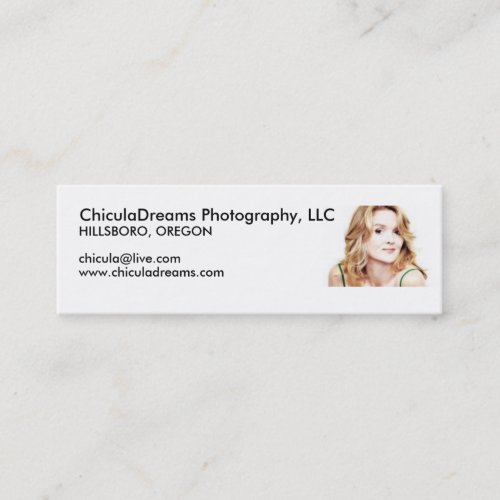 ChiculaDreams Photography Mini Business Card