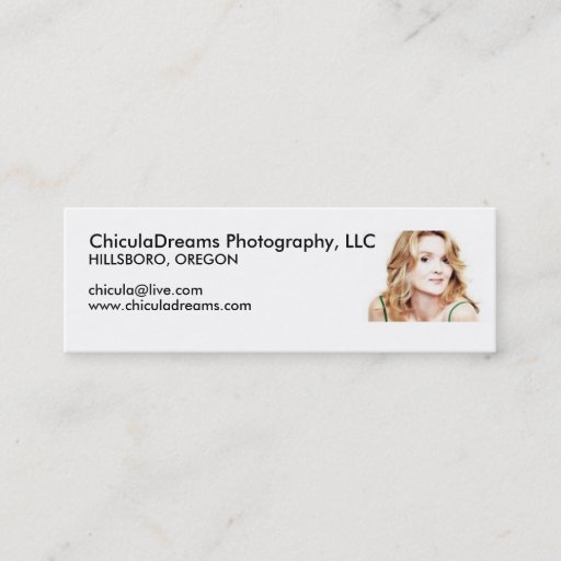 Customizable ChiculaDreams Photography Business Cards
