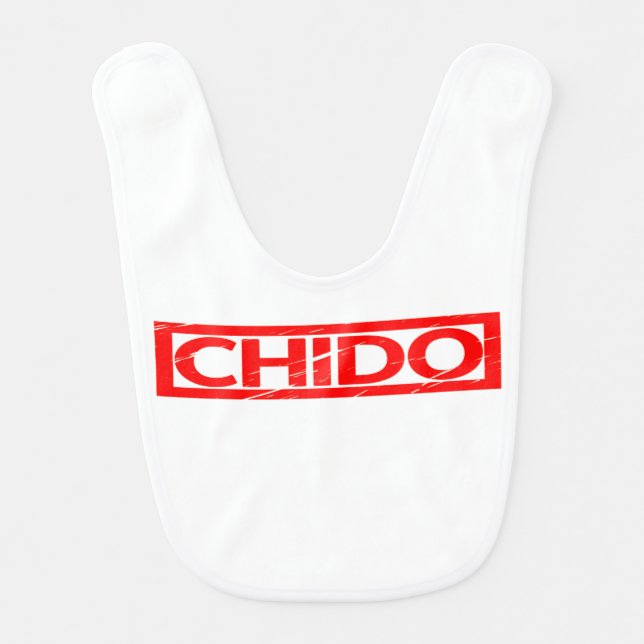 Chido Stamp Baby Bib (Front)