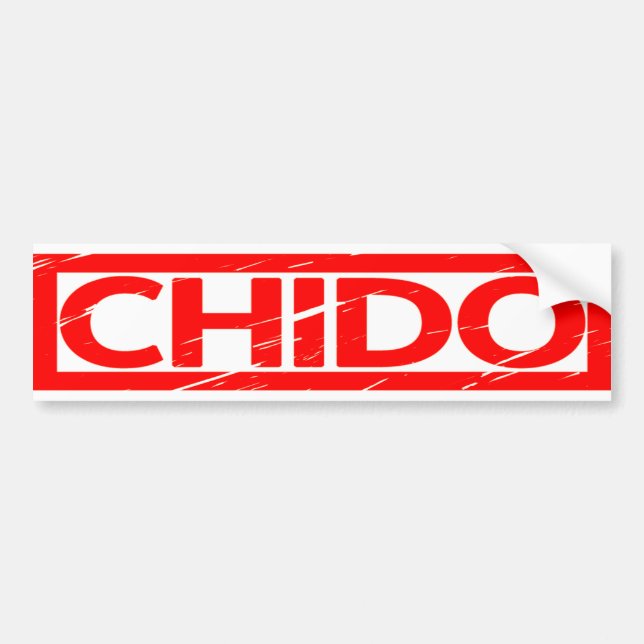 Chido Stamp Bumper Sticker (Front)