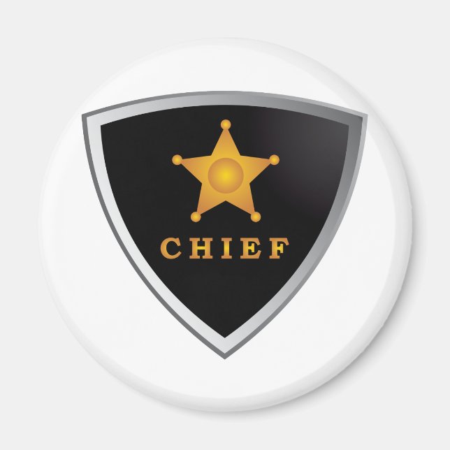Chief badge magnet (Front)