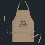 Chief Barista Apron<br><div class="desc">Perfect apron for the one in charge of all things coffee. Coffee lovers, this is for you. None of that frilly stuff. Serious coffee in charge apron!</div>