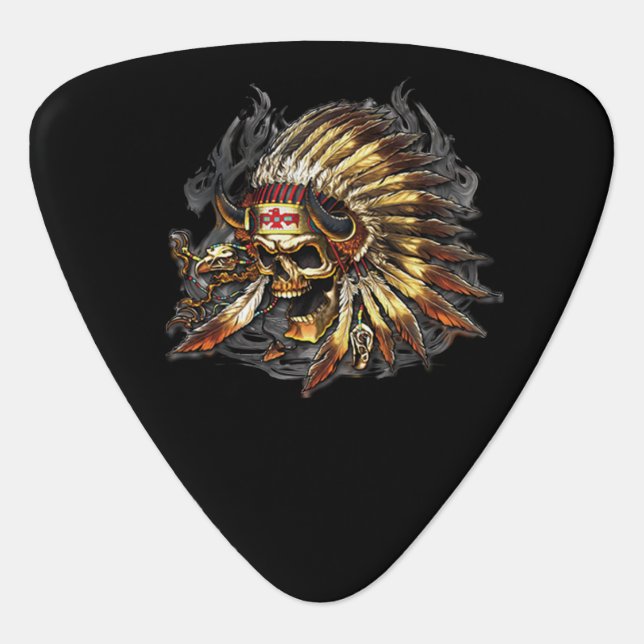 Chief Bones Guitar Pick (Front)