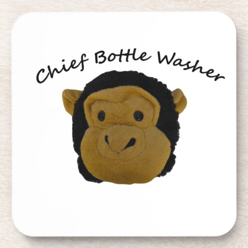 Chief Bottle Washer Beverage Coaster