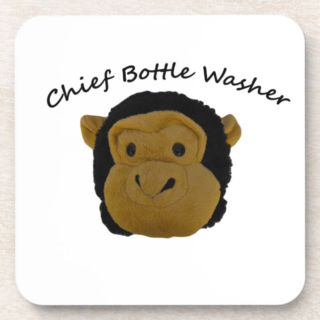 Chief Bottle Washer Beverage Coaster (Front)