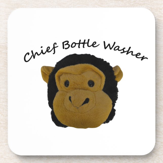Chief Bottle Washer Drink Coaster (Front)