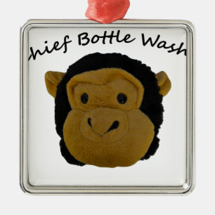 Chief Bottle Washer Metal Ornament