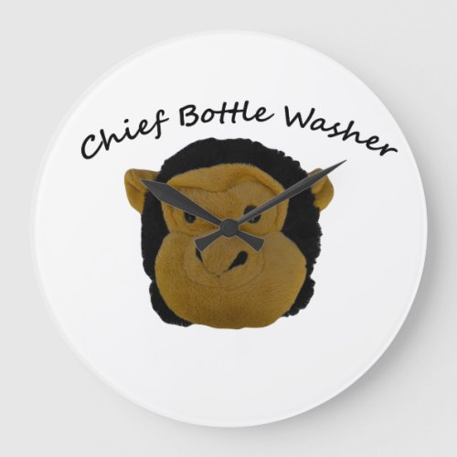Chief Bottle Washer Mr Trouble Wall Clocks