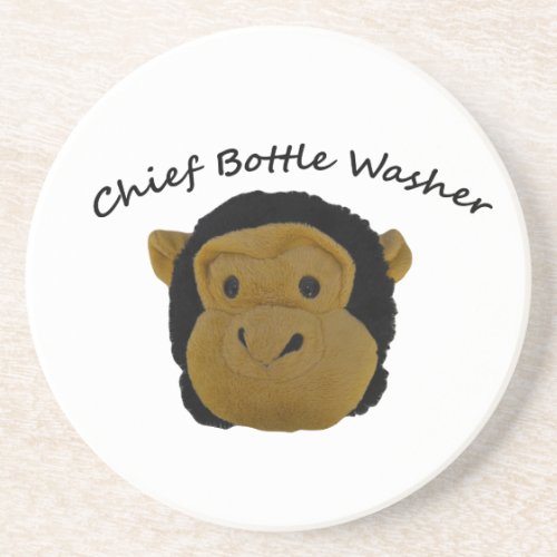 Chief Bottle Washer Sandstone Coaster