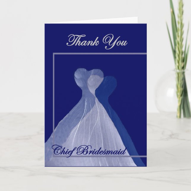 Chief Bridesmaid Wedding THANK YOU (Front)