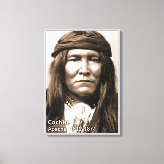 Chief Cochise Wrapped Canvas Print (Front)