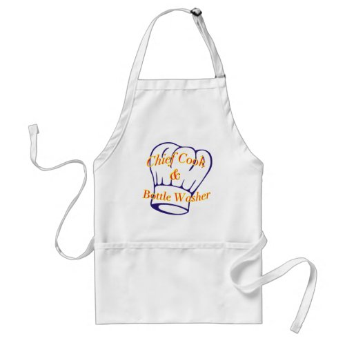 Chief Cook  Bottle Washer Adult Apron