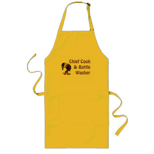 Chief Cook & Bottle Washer Cute Partner gift Apron