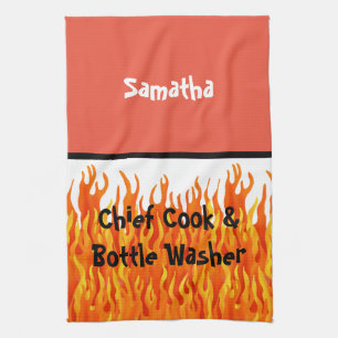 Chief Cook & Bottle Washer Kitchen Towel