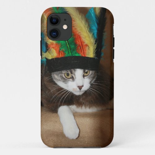 Chief Crazy Cat iPhone 11 Case