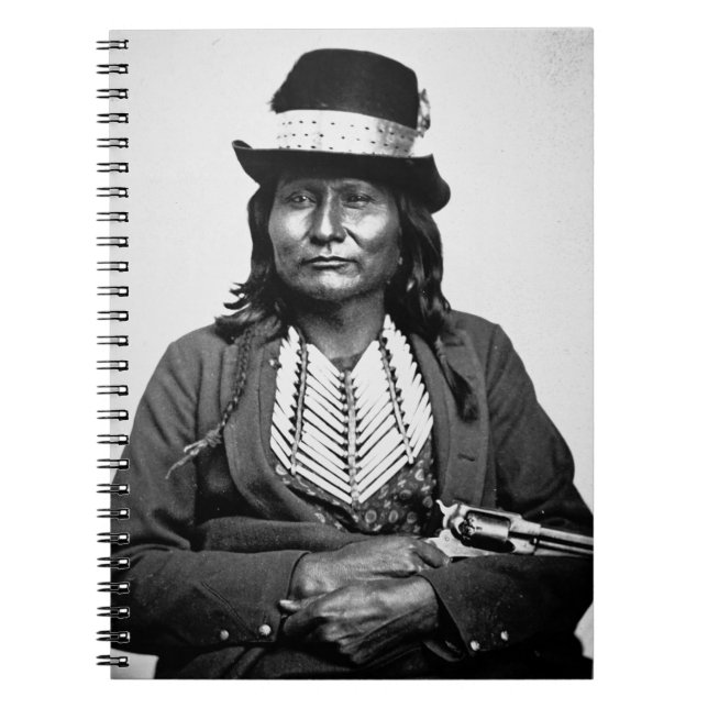 Chief Esatonyett, 1869 (b/w photo) Notebook (Front)