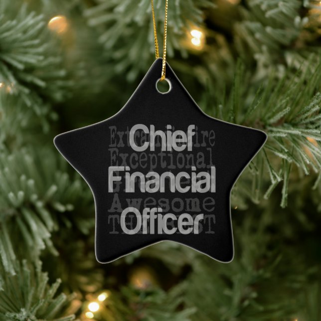 Chief Financial Officer Extraordinaire Ceramic Ornament (Tree)