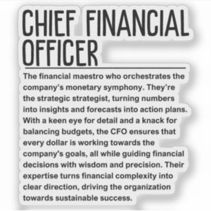 Chief financial officer sticker