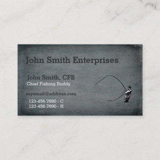 Chief Fishing Buddy Template Business Card