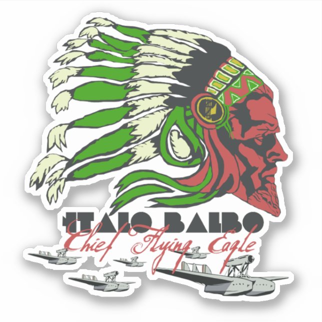 CHIEF FLYING EAGLE STICKER (Front)