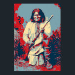 Chief Geronimo Pop Art Poster<br><div class="desc">Pop Art Style Artwork Posters - Legendary Geronimo Ink Effect Digital Art Design</div>