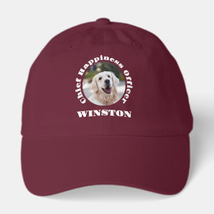 Chief Happiness Officer - Custom Dog Photo & Name Hat