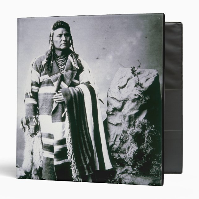Chief Joseph (1840-1904) c.1880 (b/w photo) 3 Ring Binder (Front/Inside)