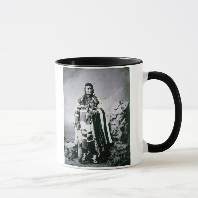 Chief Joseph (1840-1904) c.1880 (b/w photo) Mug (Right)